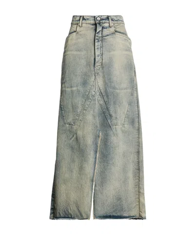 Rick Owens Denim Skirts In Blue