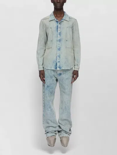 Rick Owens Denim Straight-leg Jeans In Blue