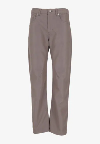 Rick Owens Detroit Cut Pants In Beige