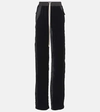 Rick Owens Dietrich Crêpe Sweatpants In Black