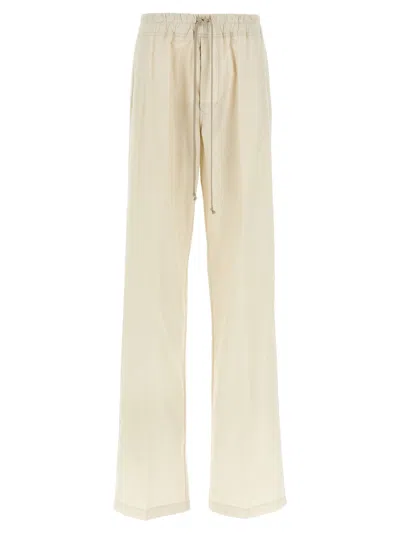 Rick Owens Dietrich Drawnstring Pants Beige