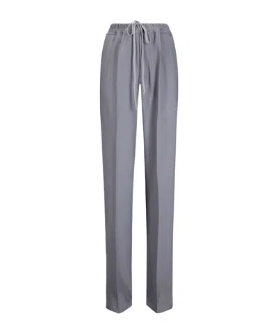 Rick Owens Dietrich Drawstring Cargo Pants In White