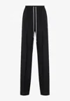 Rick Owens Relaxed-fit Drawstring Pants With Aesthetic In Black