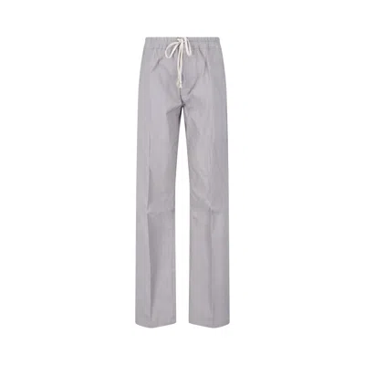 Pre-owned Rick Owens Dietrich Drawstring Pants 'steel' | Grey | Men's Size 48