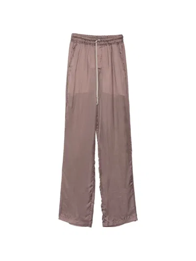 Rick Owens Dietrich Drawstring Straight-leg Trousers In Animal Print