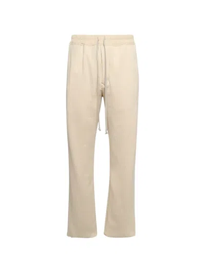 Rick Owens Dietrich Drawstring Track Pants In Neutral