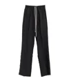 Rick Owens Straight Leg Trousers Nylon And Silk Blend In Black