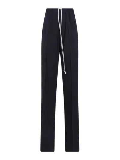 Rick Owens Dietrich Drawstring Trousers In Black