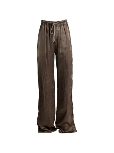 Rick Owens "dietrich Drawstring" Trousers In Gray