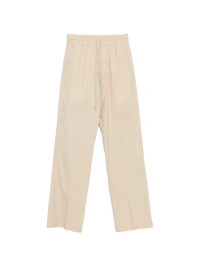 Rick Owens Dietrich Drawstring Trousers In Neutral