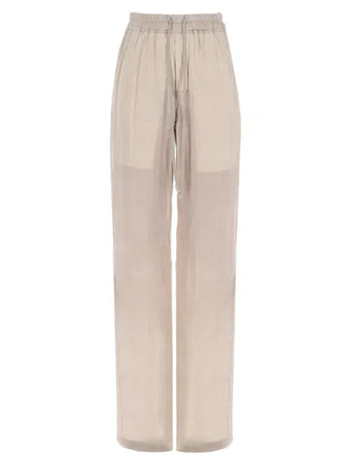 Rick Owens Dietrich Drawstring Trousers In Animal Print