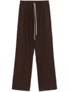 Rick Owens Dietrich Trousers In Brown