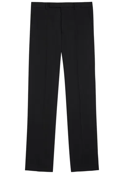 Rick Owens Dietrich Straight-leg Wool Trousers In Black