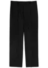 Rick Owens Tailored Geth Wide Leg Virgin Wool Pants In Black