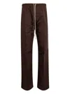 Rick Owens Dietrich Trousers In Braun