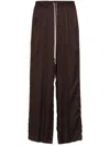 Rick Owens Dietrich Trousers In Brown