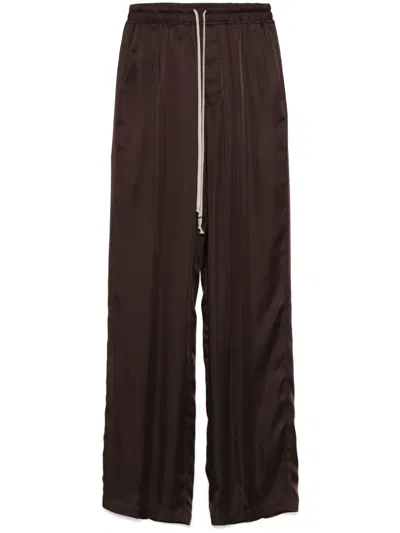 Rick Owens Dietrich Trousers In Brown