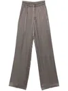 Rick Owens Dietrich Trousers In Grey