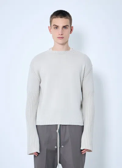 Rick Owens Dinge Cashmere Sweater In Beige