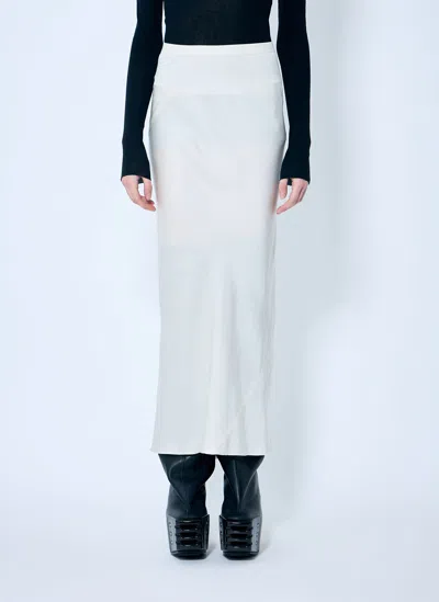Rick Owens Dinge Midi Skirt In Grey