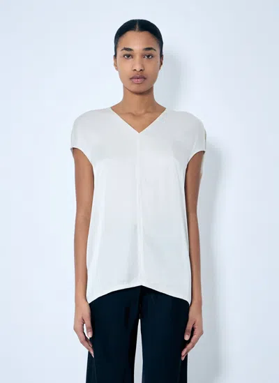 Rick Owens Dinge Satin Top In Grey