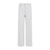 Rick Owens Dinge White Cotton Geth Jeans In White