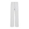 Rick Owens Dinge White Cotton Geth Jeans