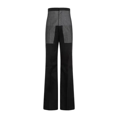 RICK OWENS DIRT BOLAN BLACK COTTON PANTS