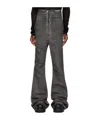 Rick Owens Gray Dirt Bolan Jeans In Black