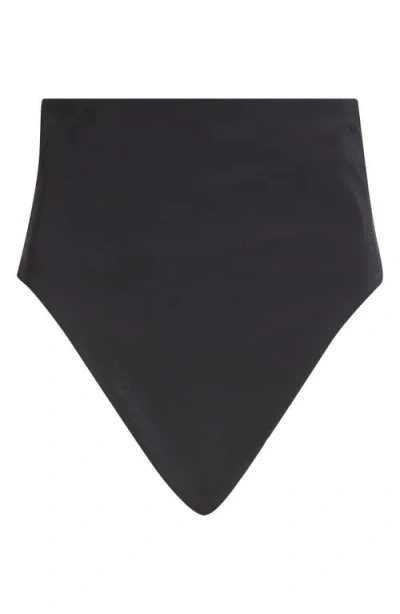 Rick Owens Dirt Brief High Waist Bikini Bottoms In Black