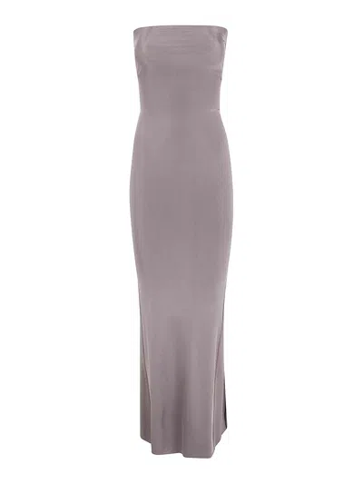 Rick Owens Dirt Coda Long Skirt In Grey