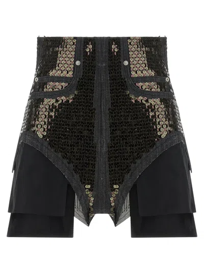 Rick Owens 'dirt Cuoffs' Shorts In Black