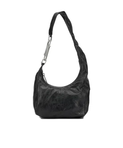 Rick Owens Disco Gemini Small Shoulder Bag In Black