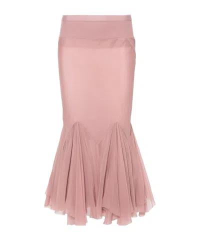 Rick Owens Divine Bias Straight Skirt