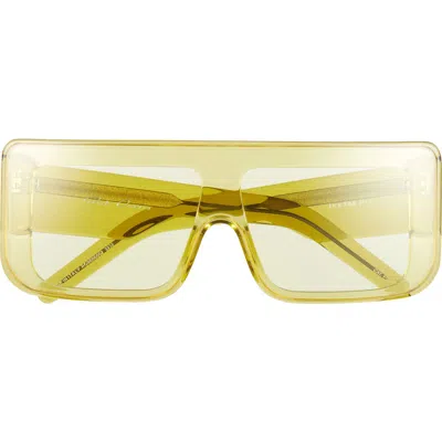 Rick Owens Documenta Flat Top Shield Sunglasses In Multi