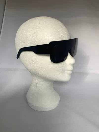 Pre-owned Rick Owens Documenta Model Current Collection Sunglasses In Black