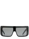 Rick Owens Documenta Rectangular Sunglasses In Blue