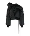 Rick Owens Doll Padded Bomber Jacket In Black