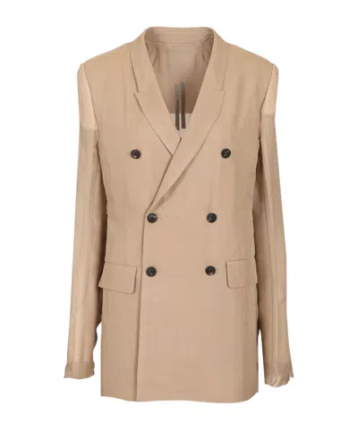 RICK OWENS DOUBLE-BREASTED BLAZER