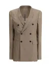Rick Owens Women Double-breasted Blazer In Neutral