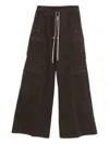 Rick Owens Double Cargo Jumbo Belas Trousers In Black
