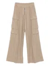 Rick Owens Double Cargo Jumbo Belas Trousers In Neutral
