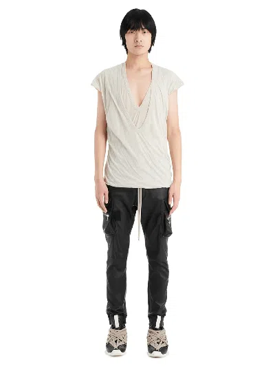 Pre-owned Rick Owens Double Dylan T-shirt Pearl
