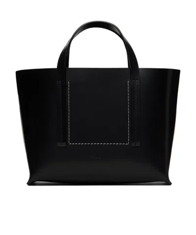 Rick Owens Double-handle Handbag In Black