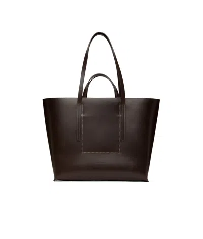 Rick Owens Double Handle Tote Bag In Black