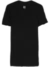 Rick Owens Gathered-detail Short-sleeved T-shirt In Black