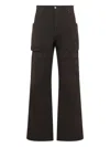 Rick Owens Double-pocket Straight-leg Trousers In Black