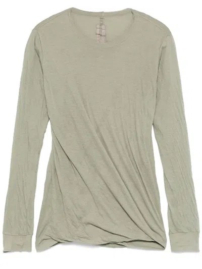 Rick Owens Double T-shirt In Green