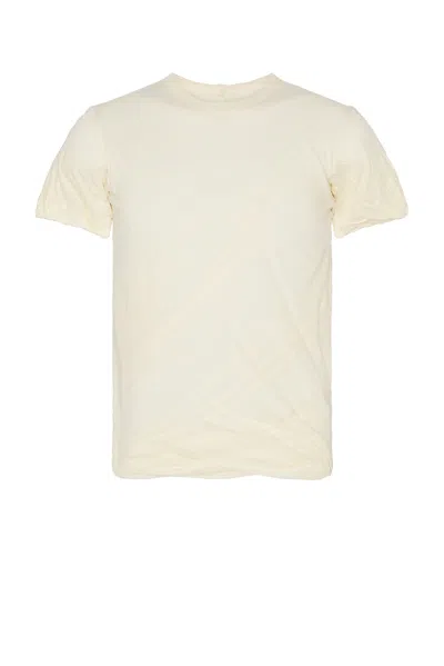 Rick Owens Double Tee In Natural