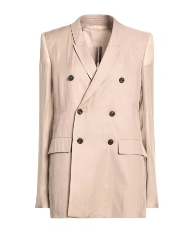 Rick Owens Double-breasted Blazer In Pink